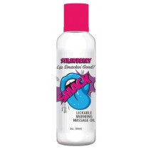Smack Warming Massage Oil-Strawberry 2oz